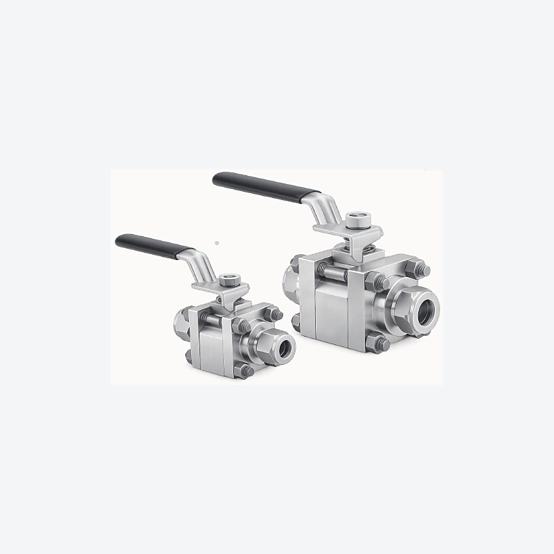 Válvula de bola de 3 piezas Serie 60 · 2 vías modelo recto