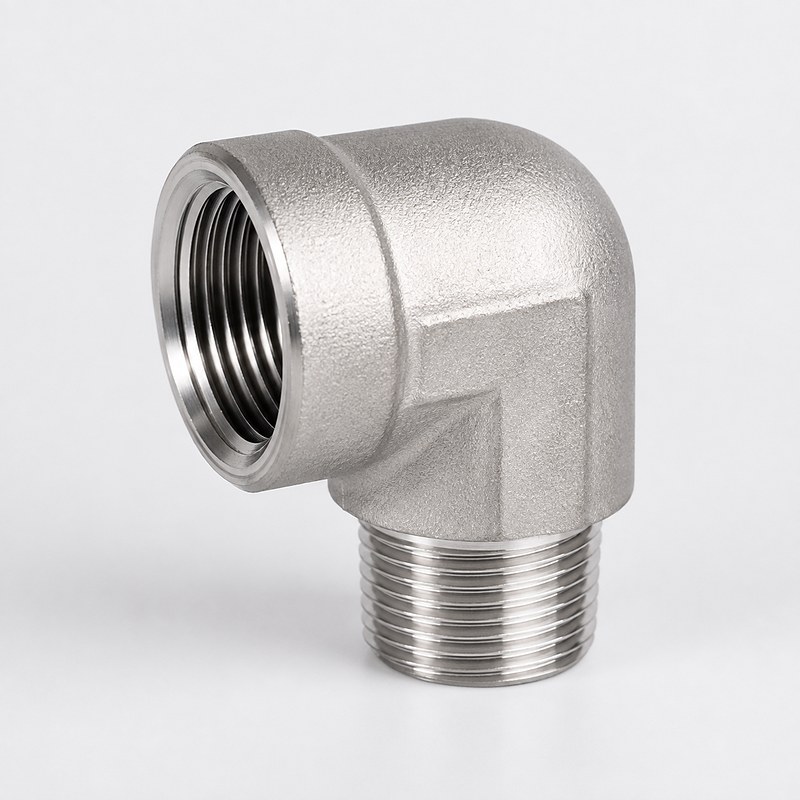 Codo cachimba inoxidable 304/316 · NPT