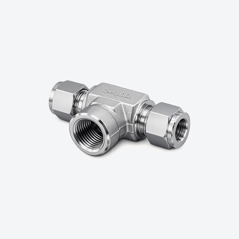 Racor de compresión TEE con conector hembra
