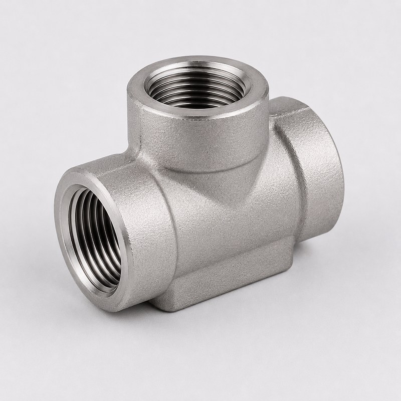 TEE inoxidable clase 3000 · SS316