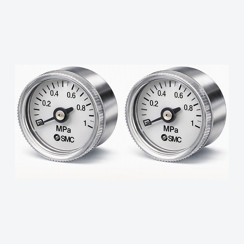 Vacuómetro inox / bronce DN 63 mm conexión inferior